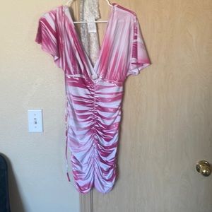 Hugging figured dress